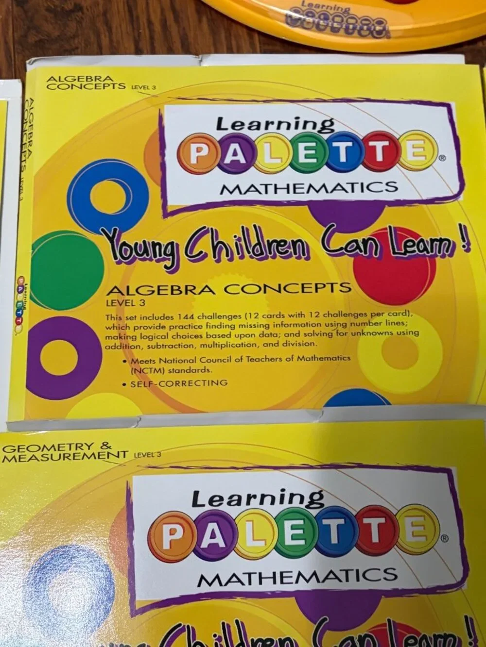 Math Level 3- Learning Palette Set 2 Bases & 5 Card Packs Grades Set E